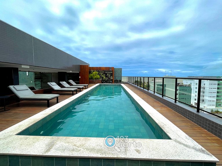 Apto 2 Quartos Com Varanda | Oceânica Cabo Branco