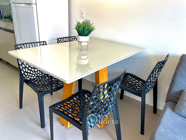 Apto 2 Quartos Com Varanda | Cabo Branco #OCEAN402