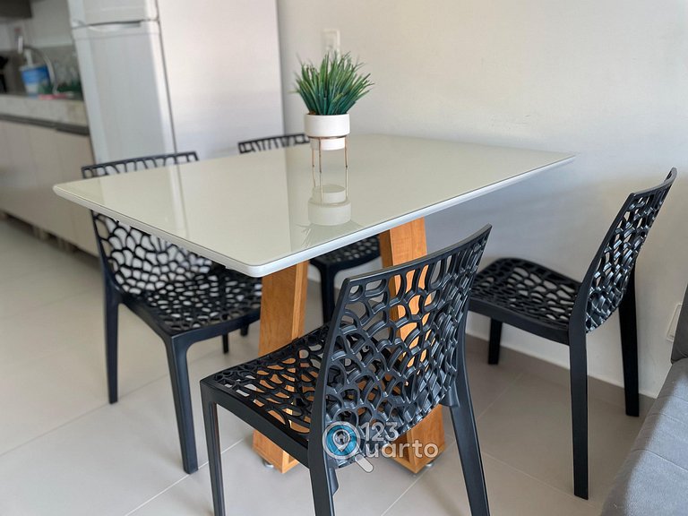 Apto 2 Quartos Com Varanda | Cabo Branco #OCEAN402