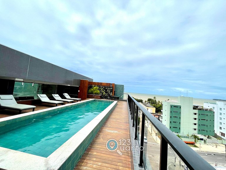 Apto 2 Quartos Com Varanda | Oceânica Cabo Branco