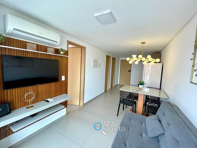 Apto 2 Quartos Com Varanda | Oceânica Cabo Branco