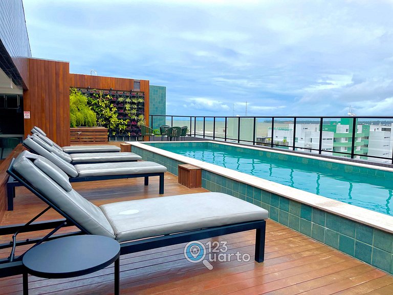 Apto 2 Quartos Com Varanda | Oceânica Cabo Branco