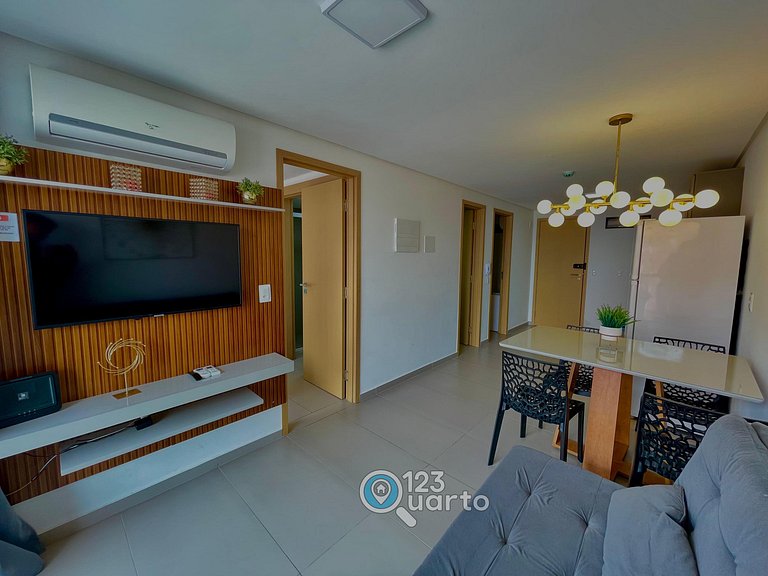 Apto 2 Quartos Com Varanda | Oceânica Cabo Branco