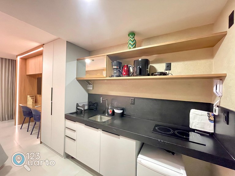 Flat Beira Mar, Lateral Com Vista Mar #GS104