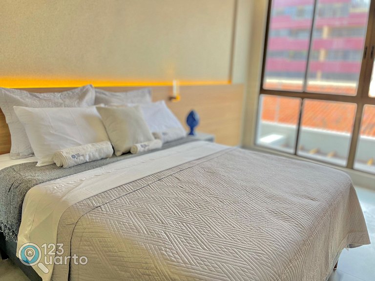 Flat Beira Mar, Lateral Com Vista Mar #GS104