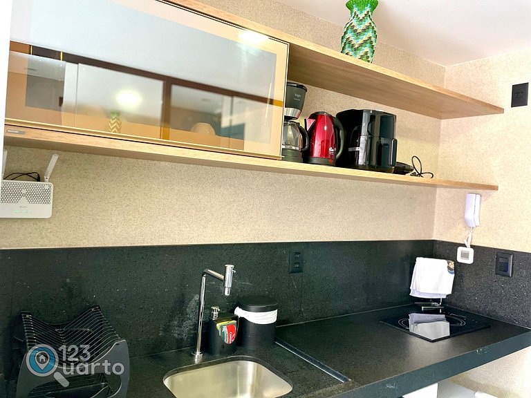 Flat Beira Mar, Lateral Com Vista Mar #GS104