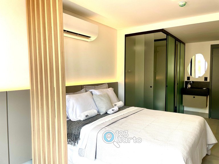 Flat Beira-Mar no Bessa | 123Quarto #GS220