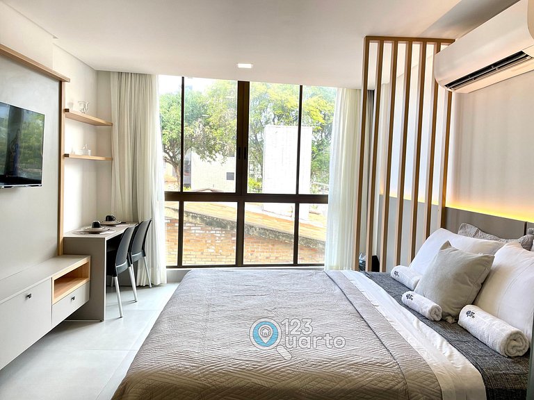 Flat Beira-Mar no Bessa | 123Quarto #GS220