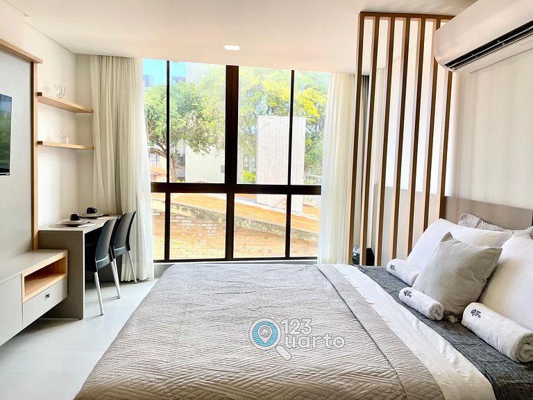 Flat Beira-Mar no Bessa | 123Quarto #GS220