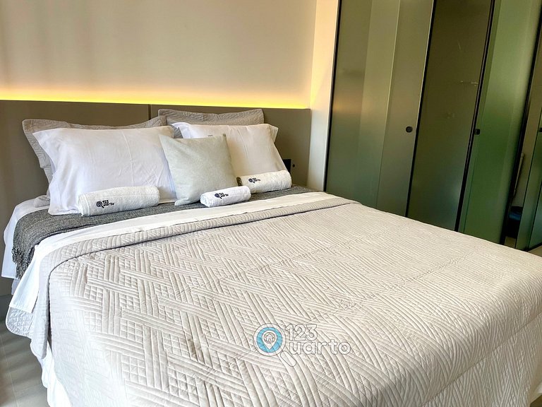 Flat Beira-Mar no Bessa | 123Quarto #GS220