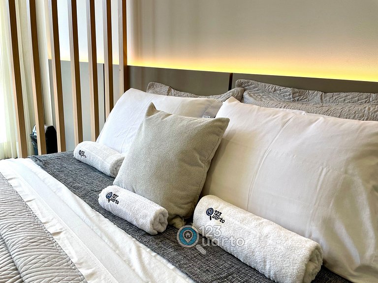 Flat Beira-Mar no Bessa | 123Quarto #GS220