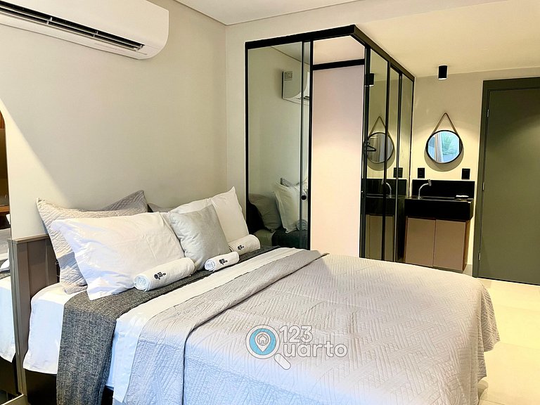 Flat Pé na Areia no Bessa | 123Quarto #GS114