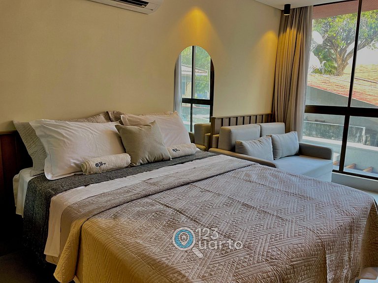 Flat Beira-Mar no Bessa | 123Quarto #GS115