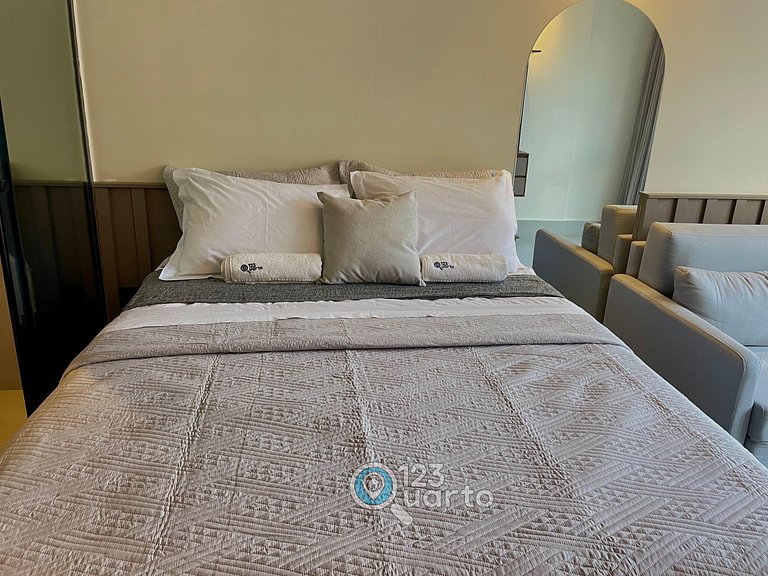 Flat Beira-Mar no Bessa | 123Quarto #GS115