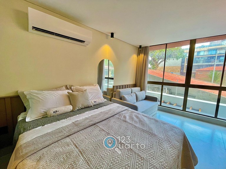 Flat Beira-Mar no Bessa | 123Quarto #GS115