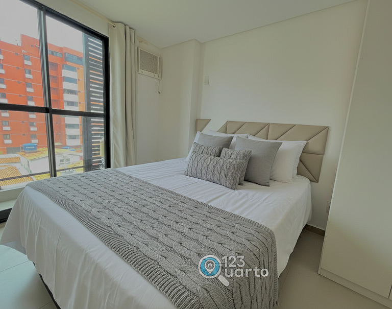Apto 2 Quartos Com Varanda | Cabo Branco #OCEAN402