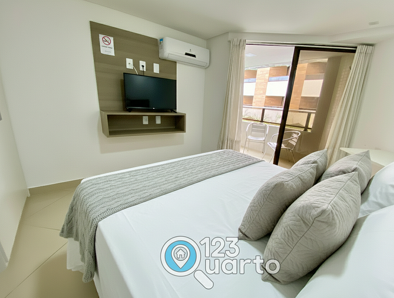 Gold Flat Cabo Branco | Vista Piscina #GFCB123