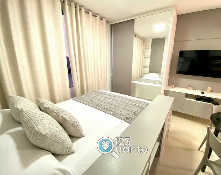 Flat em Tambaú com Wi-Fi e Netflix Conforto #AR501