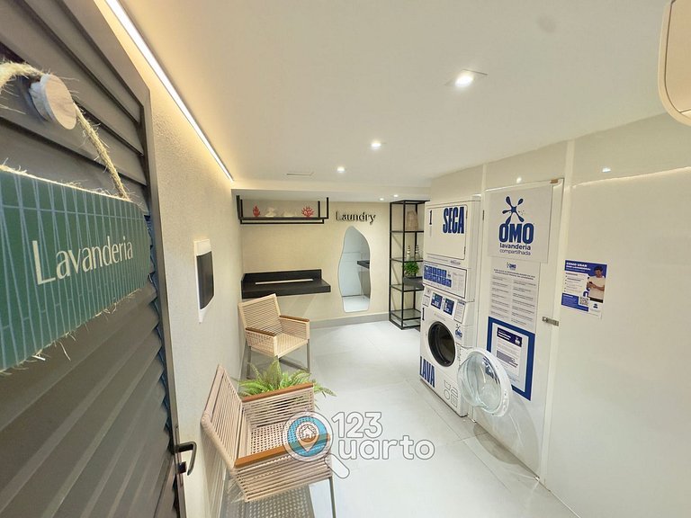 Flat Pé na Areia no Bessa | 123Quarto #GS114