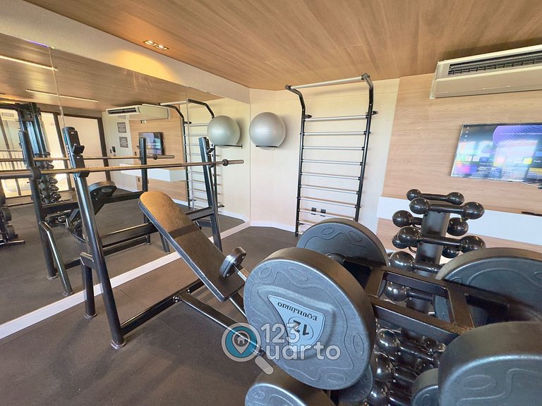 Flat Beira-Mar no Bessa | 123Quarto #GS115