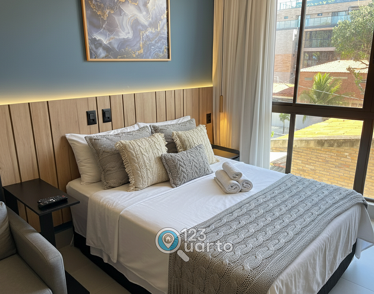 Flat Studio á Beira-Mar | pé na areia #GS219