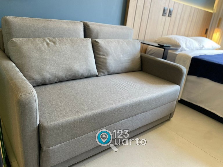 Flat Studio á Beira-Mar | pé na areia #GS219