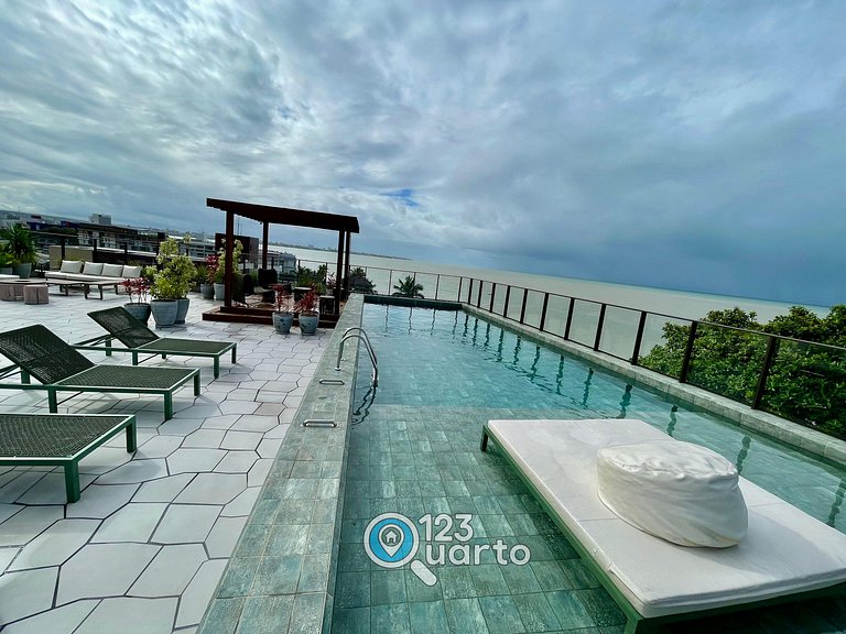 Flat Studio á Beira-Mar | pé na areia #GS219