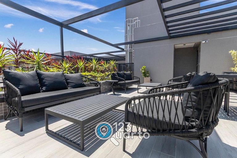 Apto Luxo Beira Mar | 123Quarto #BH236