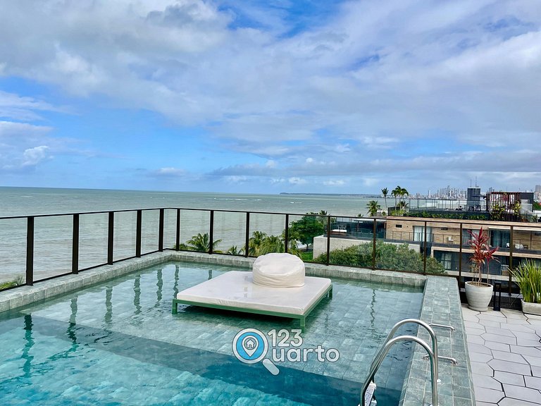 Flat Beira-Mar no Bessa | 123Quarto #GS318