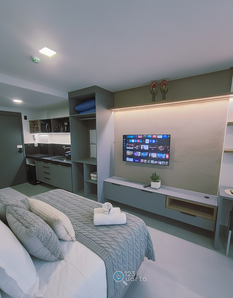 Flat Beira-Mar no Bessa | 123Quarto #GS318