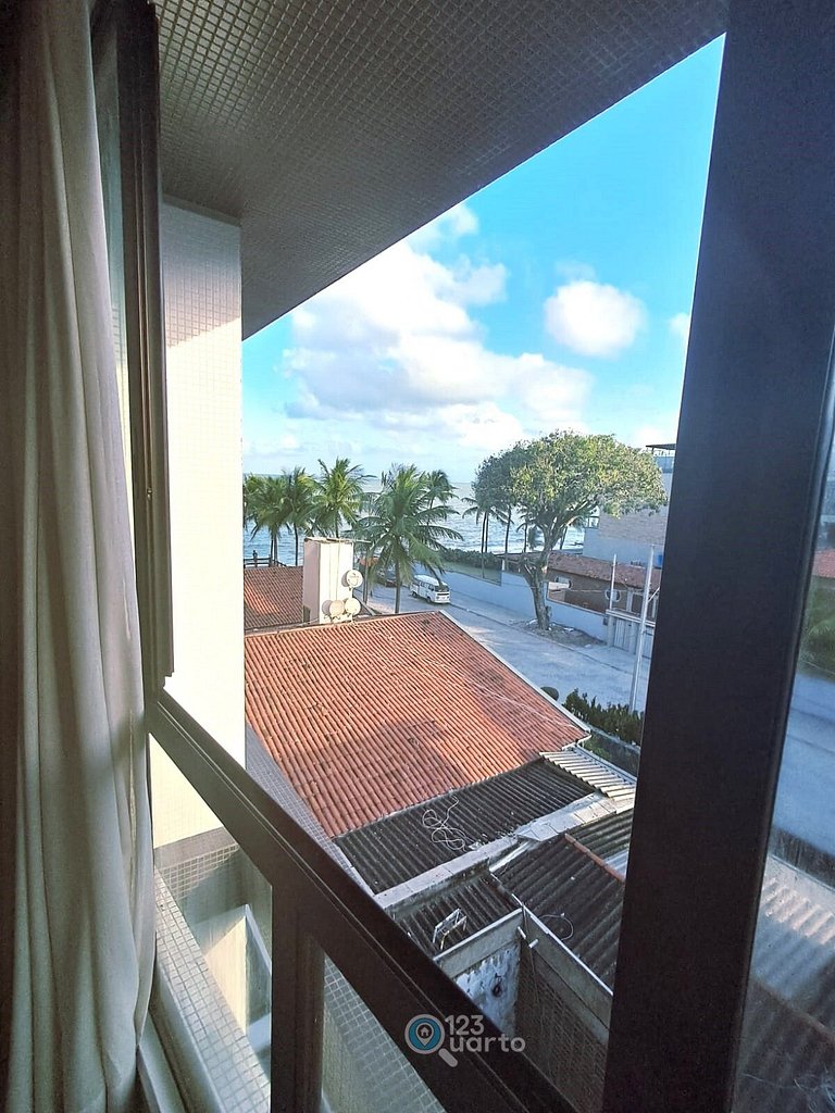Flat Beira-Mar no Bessa 2 Camas | 123Quarto #GS318