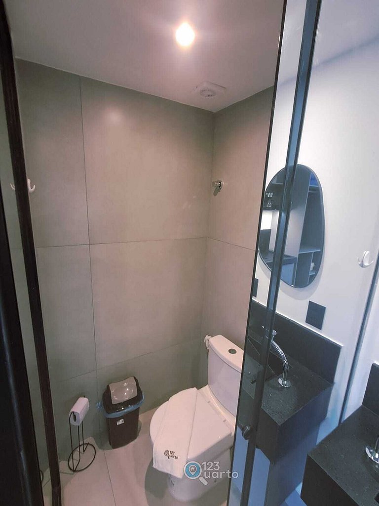 Flat Beira-Mar no Bessa 2 Camas | 123Quarto #GS318