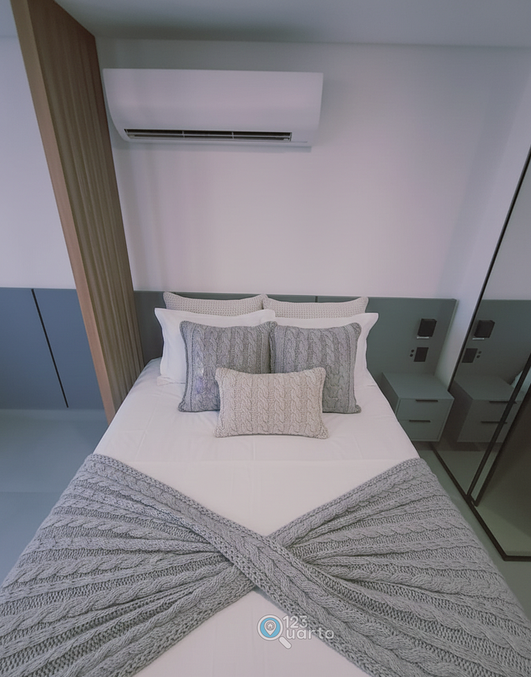 Flat Beira-Mar no Bessa | 123Quarto #GS318