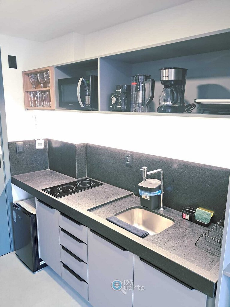 Flat Beira-Mar no Bessa 2 Camas | 123Quarto #GS318