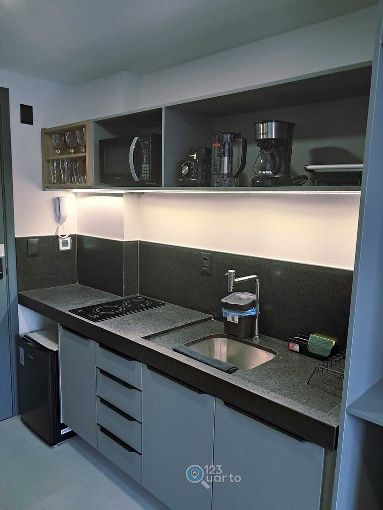 Flat Beira-Mar no Bessa 2 Camas | 123Quarto #GS318