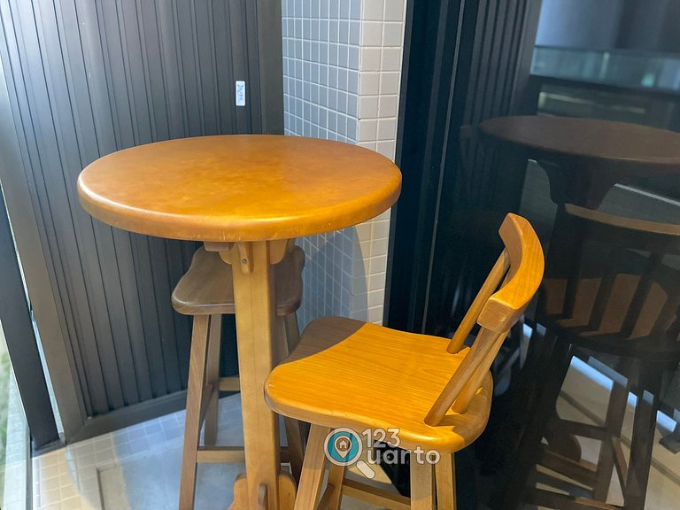 Flat Stúdio Em Cabo Branco - 123Quarto HCB 136B