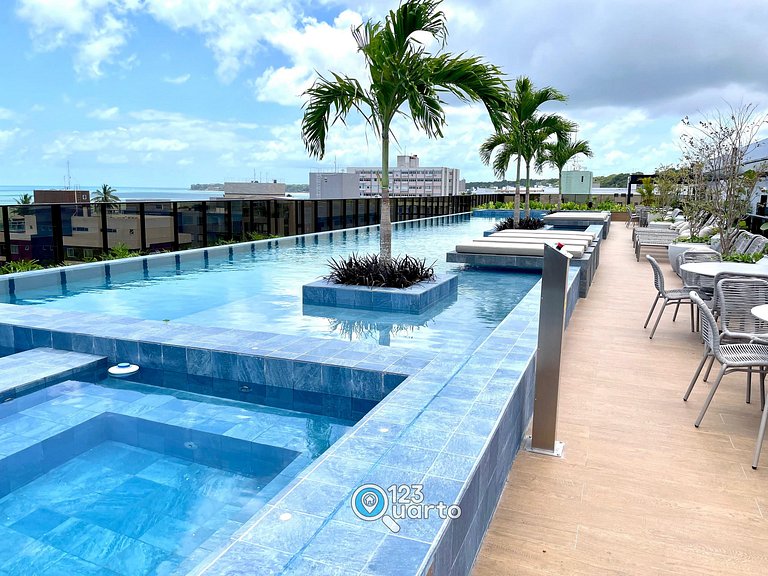 Flat Luxo em Cabo branco | 123Quarto #HCB137