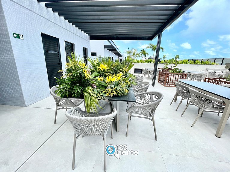 Flat Luxo em Cabo branco | 123Quarto #HCB137