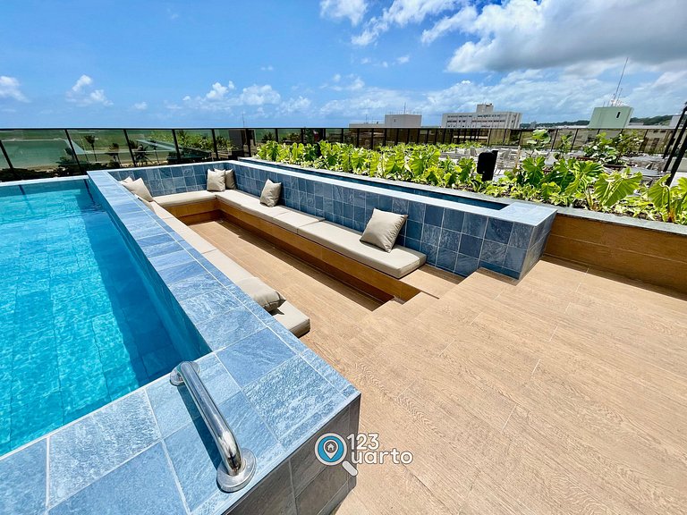 Flat Luxo em Cabo branco | 123Quarto #HCB137