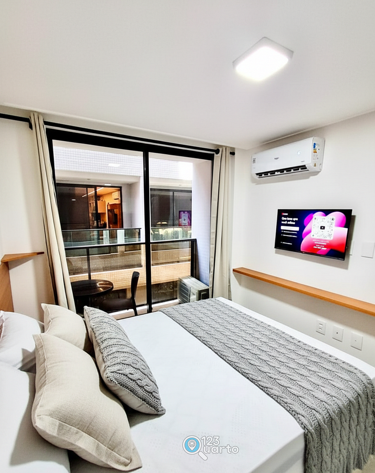 Flat Luxo em Cabo branco | 123Quarto #HCB137