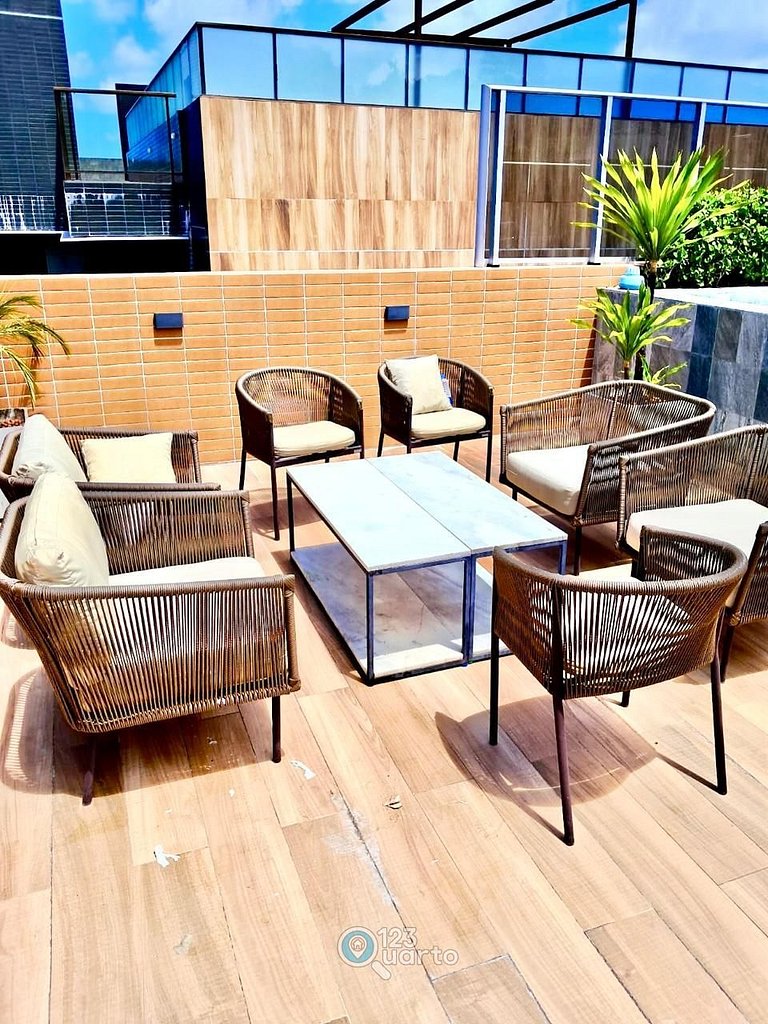 Flat em Cabo Branco Luxo | 123Quarto