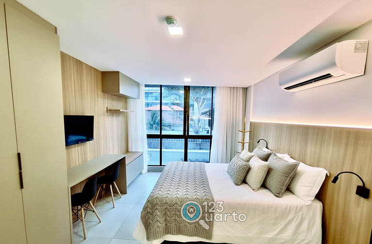 Apto Luxo Pé na Areia no Bessa | 123Quarto #GS118