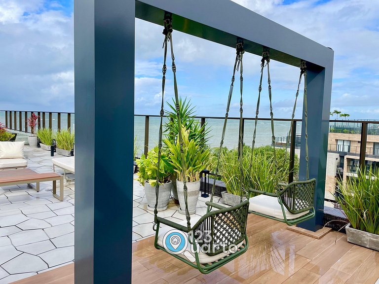 Apto Luxo Pé na Areia no Bessa | 123Quarto #GS118