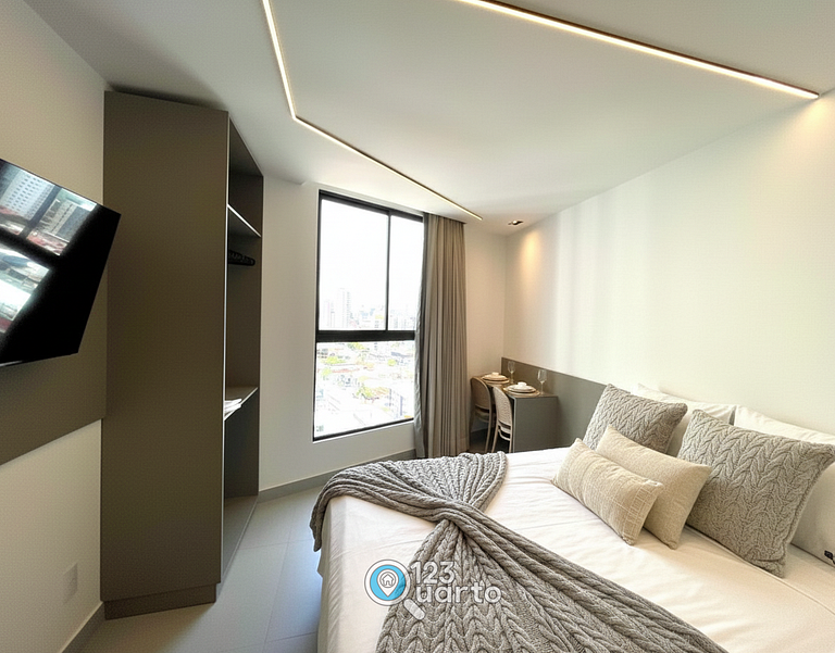 Flat Stúdio Em Manaíra - 123Quarto #SOL1106