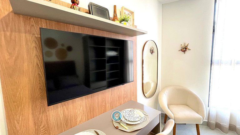 Apto Lateral Vista Mar - Solaz | 123Quarto #SOL608