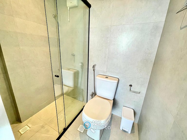 Flat Vista Mar com Varanda | 123Quarto