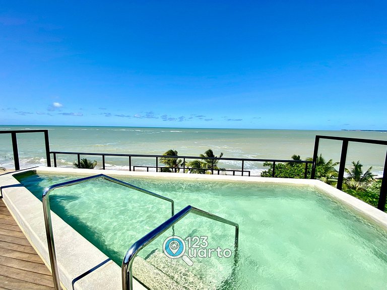 Flat Vista Mar com Varanda | 123Quarto