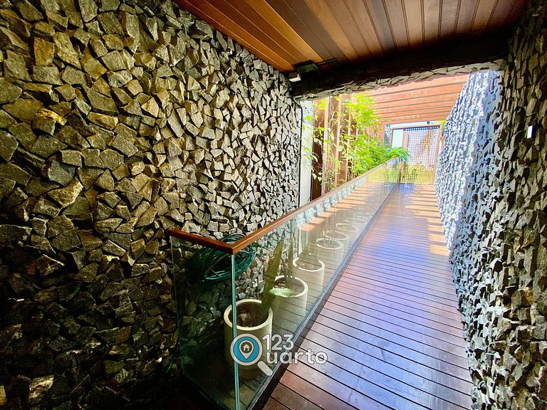 Flat Vista Mar com Varanda | 123Quarto