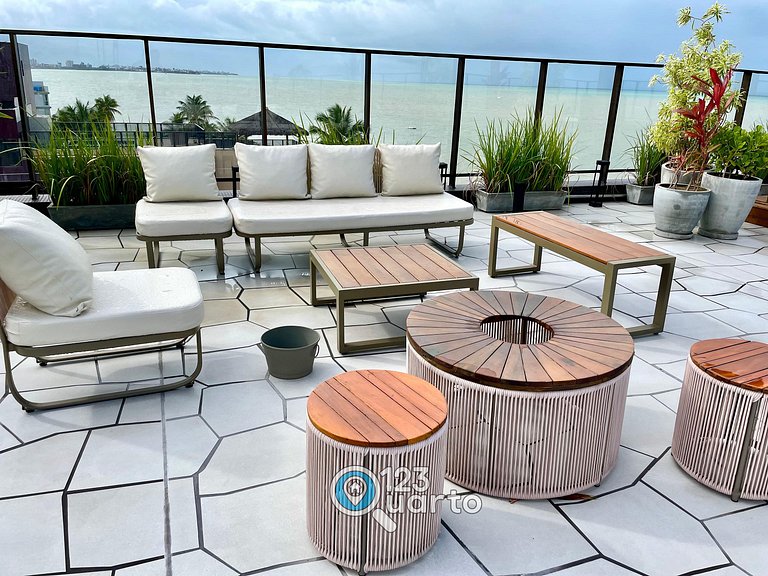 Flat Luxo no Bessa 2 Camas | 123Quarto #GS116