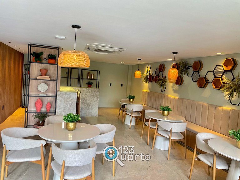 Flat Luxo no Bessa 2 Camas | 123Quarto #GS116